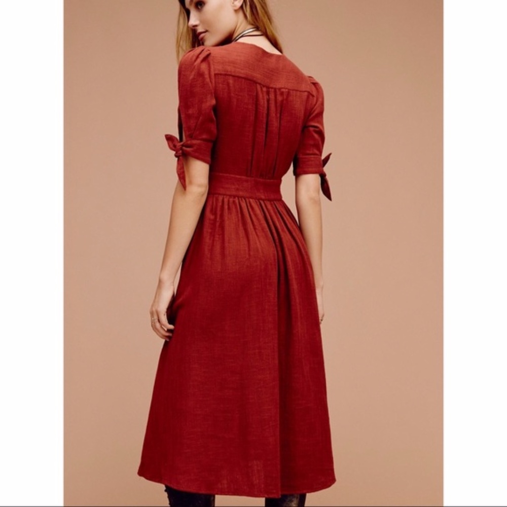 Free People Red Love of My Life Dress small